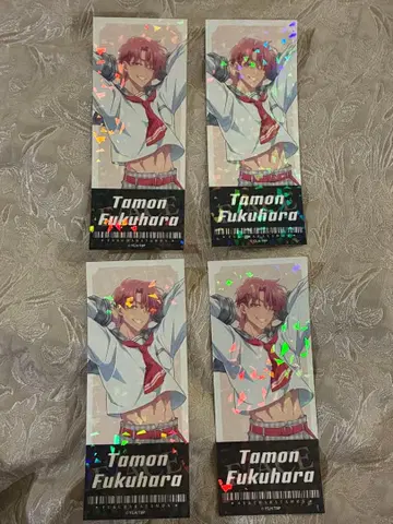 타몬 군 코토부키야 복권 티켓풍 홀로그램 카드 타몬 마린 c상 4장