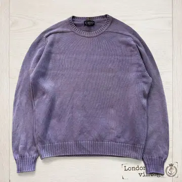 영국제 LANDS' END 코튼 니트 L 라벤더 #767