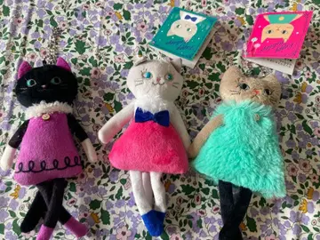 KALDI 크리스마스 2025 흐물흐물 그레이 고양이 3개 세트