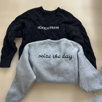 LAGUA GDM SHEIN 로고 니트 세트