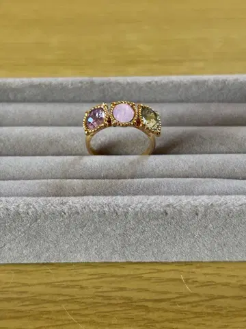 스와로브스키 3석 반지