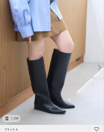 LE TALON 2cm 와이드 샤프트 롱 부츠 컨디션 최상입니다