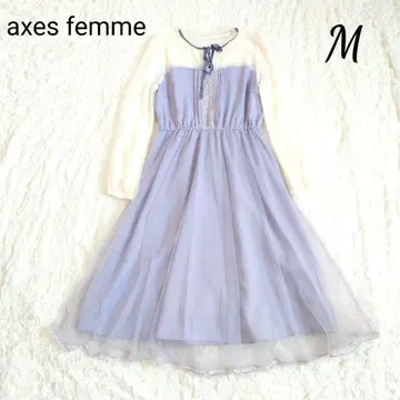 axes femme POETIQUE 튤 롱 원피스 리본