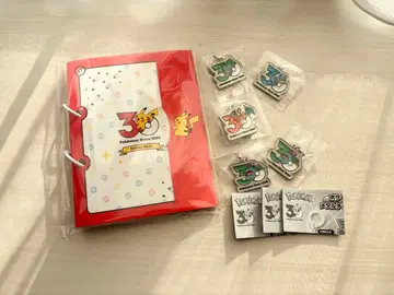 묶음 판매 포켓몬 30주년 메탈 참 마스코트 출장소 한정판 씰북
