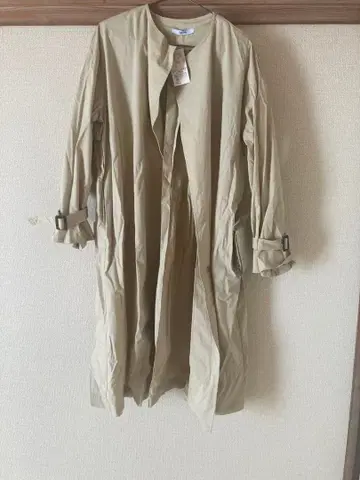 SOMETHING 베이지 트렌치코트 M 사이즈