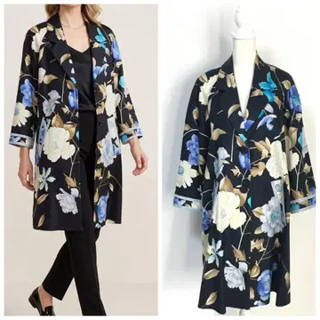 새상품급 LEONARD 레오나르 최고급 실크 코트 아우터