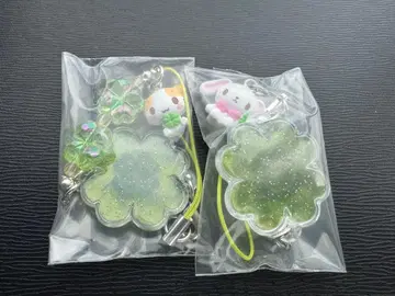 산리오 시크릿 클로버 스트랩 시로 우사 후와후와 냥코