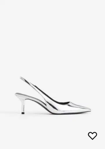H&M 스틸레토 슬링백 펌프스