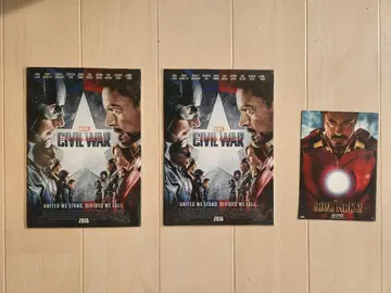 아이언맨 캡틴 아메리카 영화 특전 카드 세트