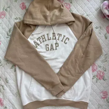 GAP 후드 부착 후드티 베이지/화이트