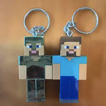 Minecraft 아크릴 키링 세트 스티브 레어 마인크래프트