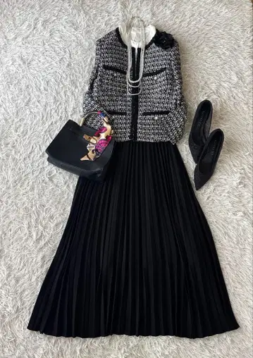 큰 키 자유구 트위드 자켓 M 셋업 졸업식 입학식 세레모니