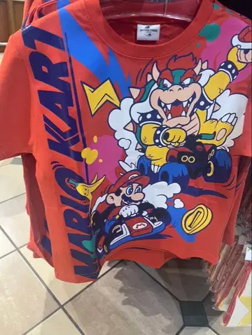 USJ 한정판 슈퍼 닌텐도 월드 마리오 키즈 T셔츠 110cm