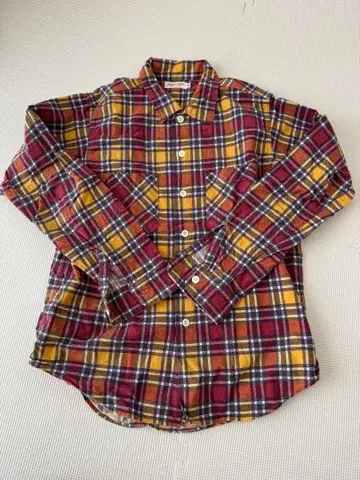 DUBBLE WORKS 체크 무늬 긴팔 셔츠 36