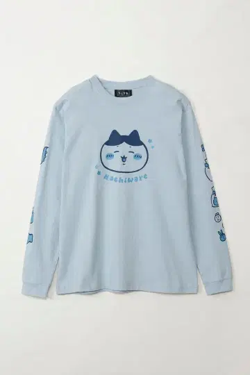 토킹 헤즈/하치와레 T셔츠/애시드 블루 /Mens ladies