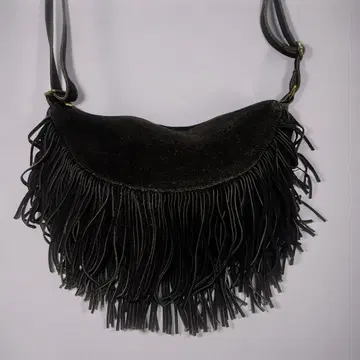 00s archive fringe leather shoulderbag