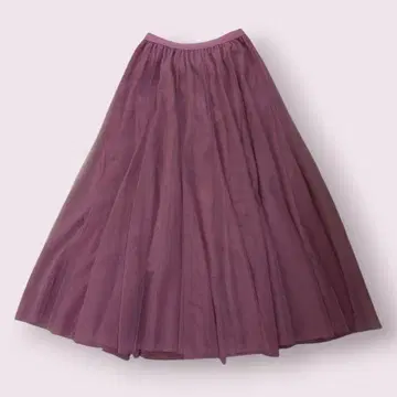 axes 엑시즈팜 쉬폰 스커트 벚꽃색 핑크 롱 M