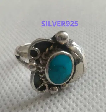 빈티지 인디언 실버 925 터콰이즈 터키석
