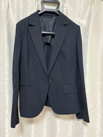 THE SUIT COMPANY she 네이비 스트라이프 자켓