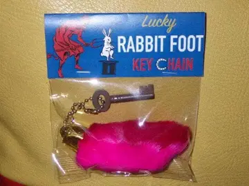 래빗풋 135 키링 데빌 열쇠 럭키 행운 빈티지