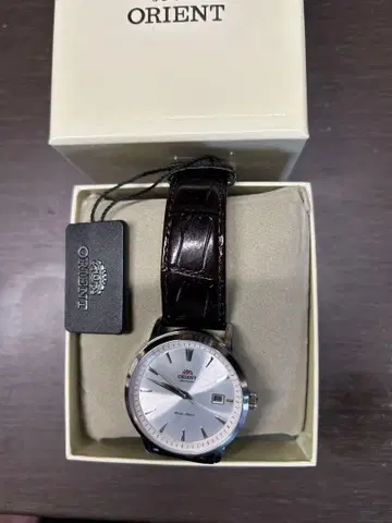 ORIENT 자동 와인딩 시계 실버 다이얼