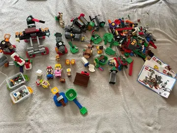 레고 슈퍼 마리오 묶음 판매 마리오 피치 쿠파 성 팩맨 플라워