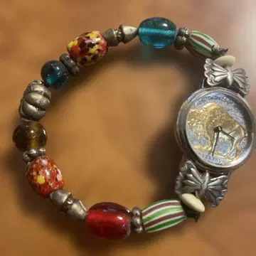 빈티지 비즈 팔찌 시계