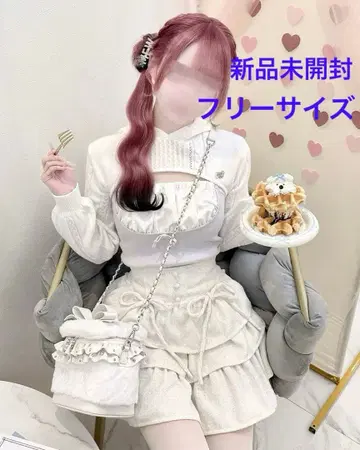 HONEY MEW 후드 볼레로 앙상블 니트 탑 F 사이즈 [색스 블루]