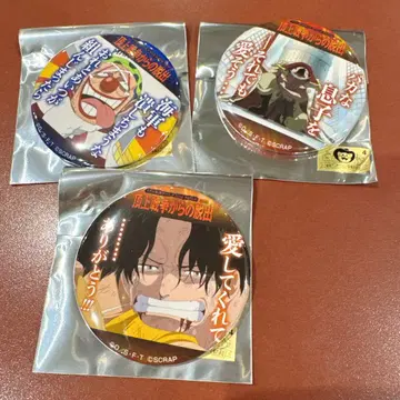 원피스 탈출 게임 캔뱃지 에이스 배기 흰 수염