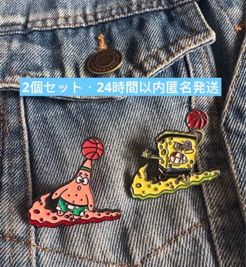 스펀지밥 핀 배지 패트릭 NIKE 콜라보 2세트 즉시 발송