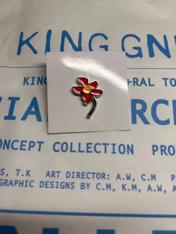 King gnu 핀 배지 CEN+RAL Tour 2026 네꼬