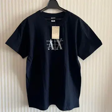 택 포함 새상품 아르마니 익스체인지 T셔츠 네이비 컬러 반팔