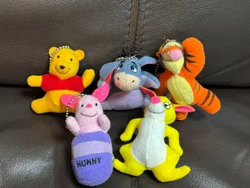 유진 디즈니 곰돌이 푸 봉제 인형 키링 묶음 판매