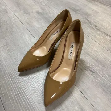 [새상품급 DIANA] 핑크 베이지 하이힐 스틸레토 21.5