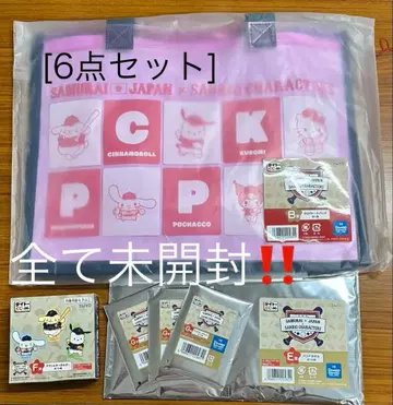 다이토 복권 미개봉! 사무라이 재팬 x 산리오 캐릭터즈 6점 세트