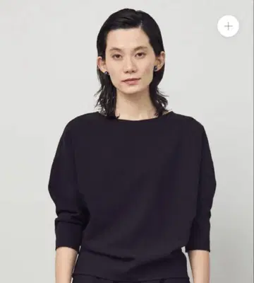 새상품급 SOEJU 울라이크 코쿤 블라우스 차콜 M