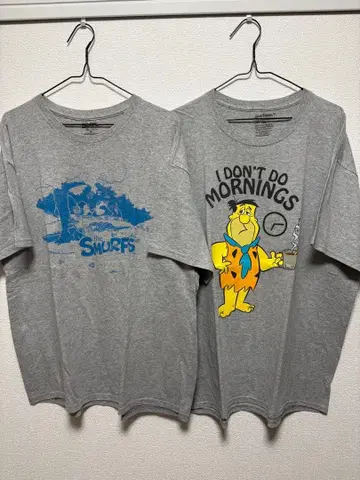 SMURFS FLINTSTONE 티셔츠 XL 사이즈 아메캐러