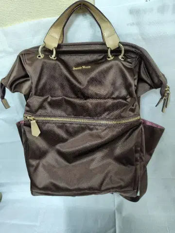 사만다 타바사 브라운 나일론 백팩