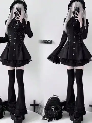 SHEIN 고딕 스타일 셋업