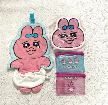 빤쮸토끼 페이스 타월, 파우치 4점 세트