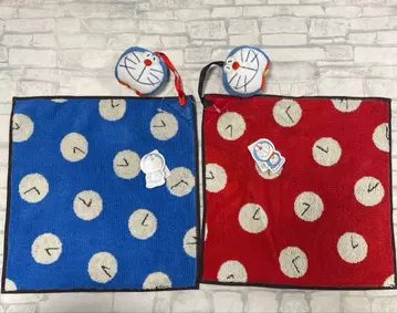 새상품 도라에몽 타월 손수건 세트 마스코트 포함