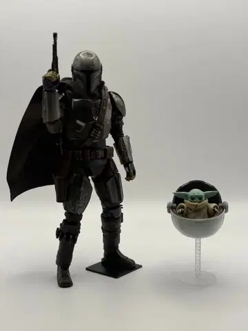 프라모델 스타 워즈 만달로리안 그로구 세트 도색 완성품