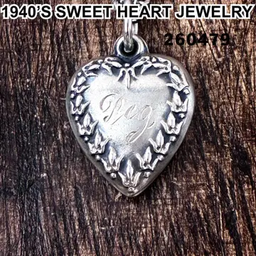 스위트하트 주얼리 비둘기 발자국 실버 빈티지 목걸이 NAVY