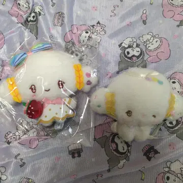 산리오 코기뮨 마스코트 2점 딸기 신문 천사의 유희회