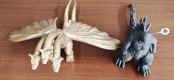 새상품급 킹기도라 고질라 소프트 비닐 세트