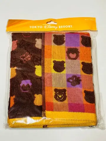 [ 미사용 ] 도쿄 디즈니랜드 푸우 페이스 타월