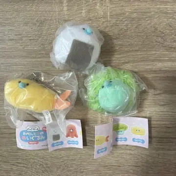 닛코리노 도시락 봉제 인형 베이비 오니기리 새우 플라이 브로콜리