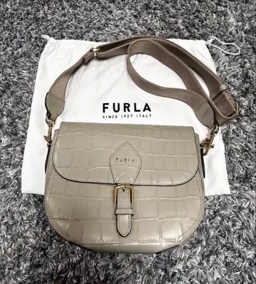 [ 새상품급 ] FURLA 훌라 우라니아 악어 엠보싱 숄더백