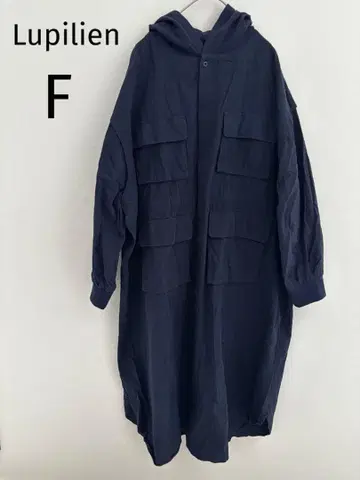 Lupilien 루필리안 포켓 디자인 원피스 후드 네이비 F