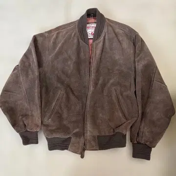 80's SEAHOP 스웨이드 가죽 블루종 자켓